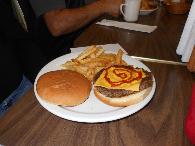 The hamburger looked pretty good too.