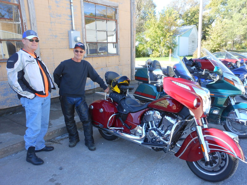 Bill and Allen were standing out front watching everyone arrive and taking in a perfect fall day.