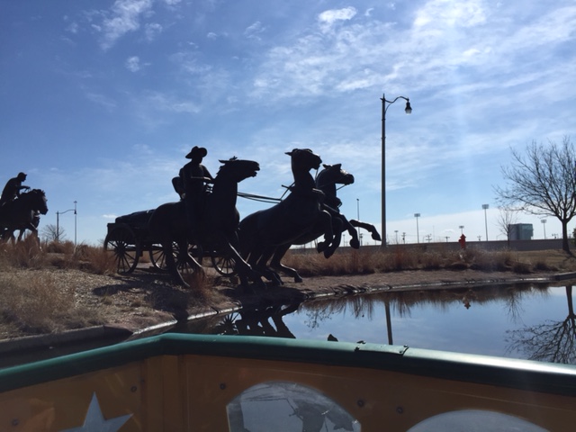 Some of the bronzes along the canal