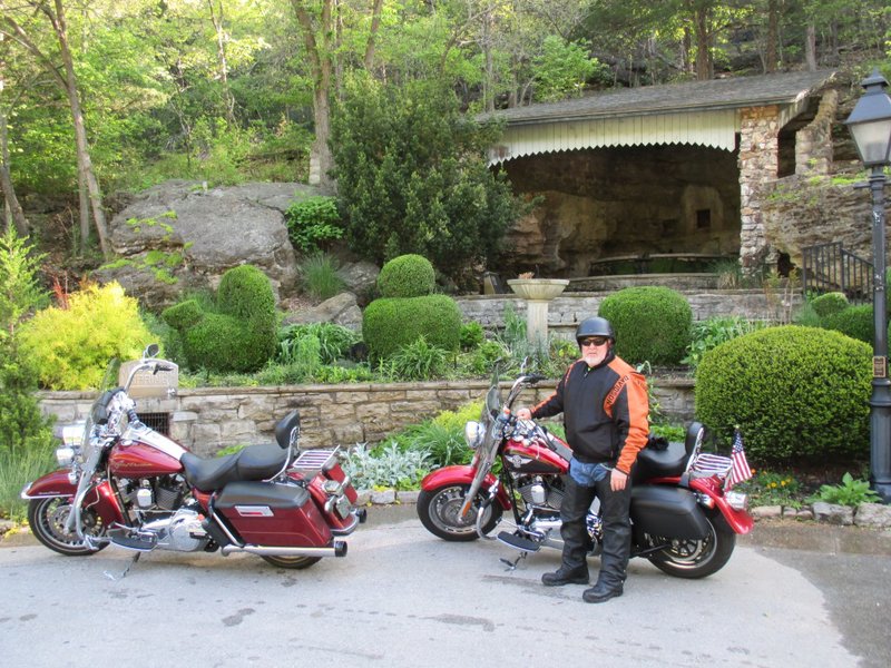 On Wednesday, groups rode all over Arkansas, some for food, some for fun and sightseeing.  This was Magnetic Spring in Eureka Springs.