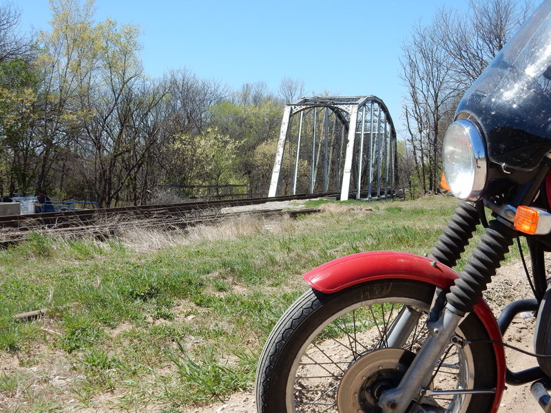 At the south west end of town is this vintage rail bridge still in service after 126 years.