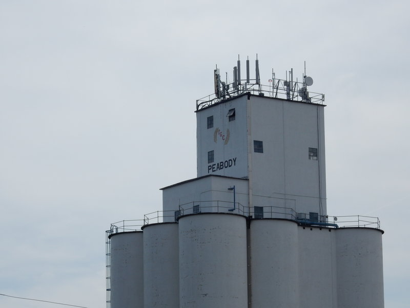 Typical Kansas grain and rails