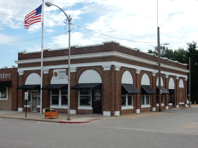 A well preserved city building on Main Street.