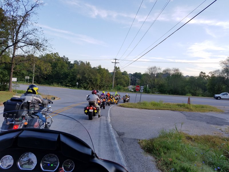 our group of 12 on 9 bikes and the scenic views
