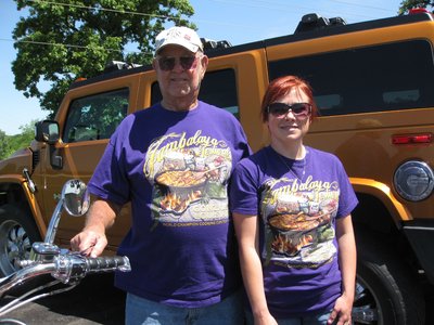 George just returned from a BBQ contest in New Orleans and Misty and George are sporting new shirts