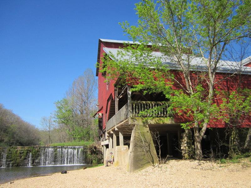 Back of mill next to trout stream