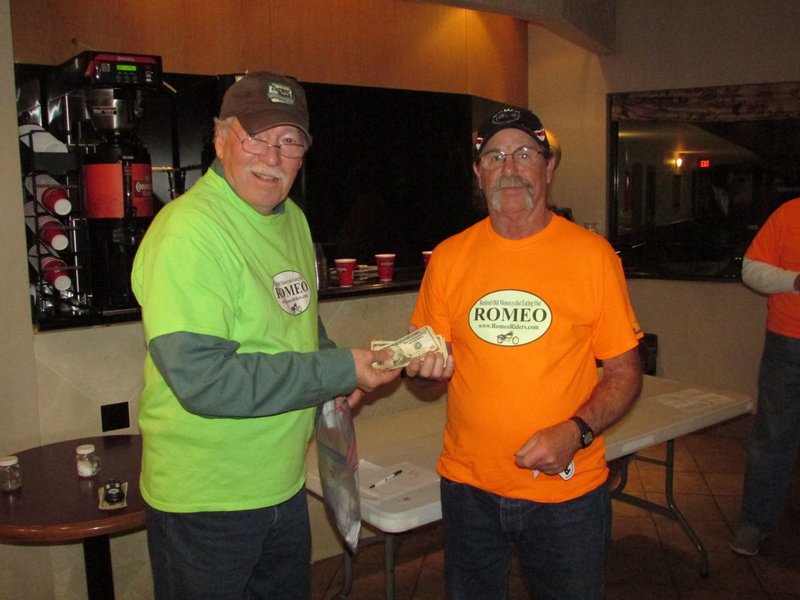 Craig Davis won the second 50/50 drawing.