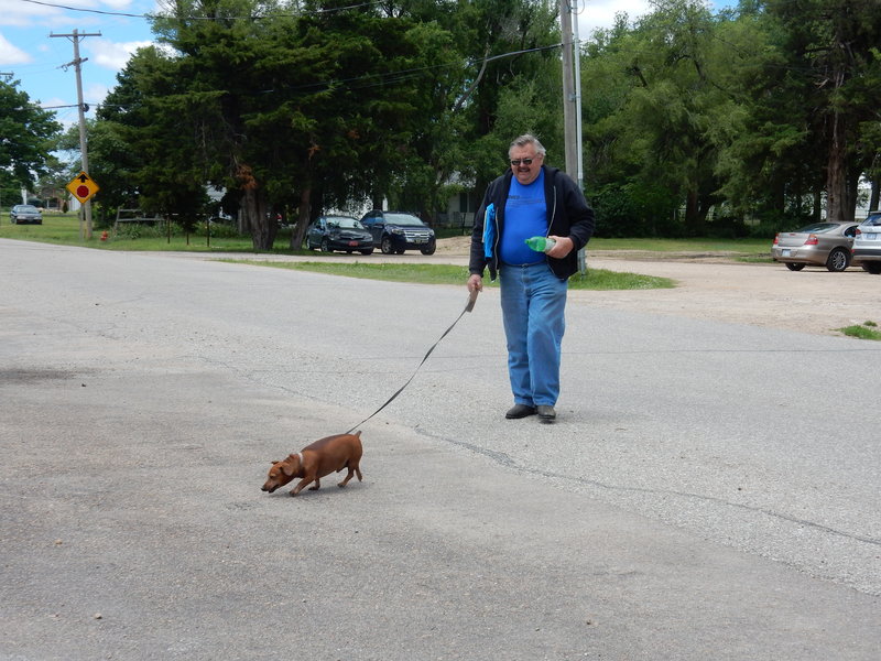 Marty and club mascot Leo!