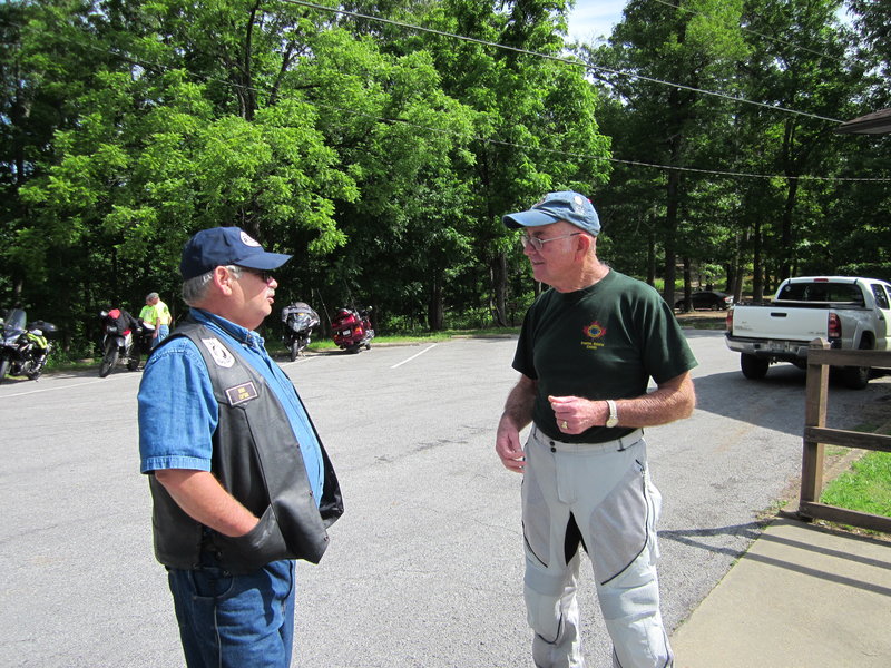 Junior (long distance award) talking to Don