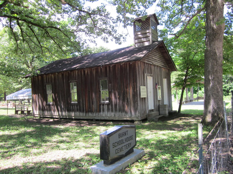 Burnt schoolhouse (doesn't look burnt eh?)