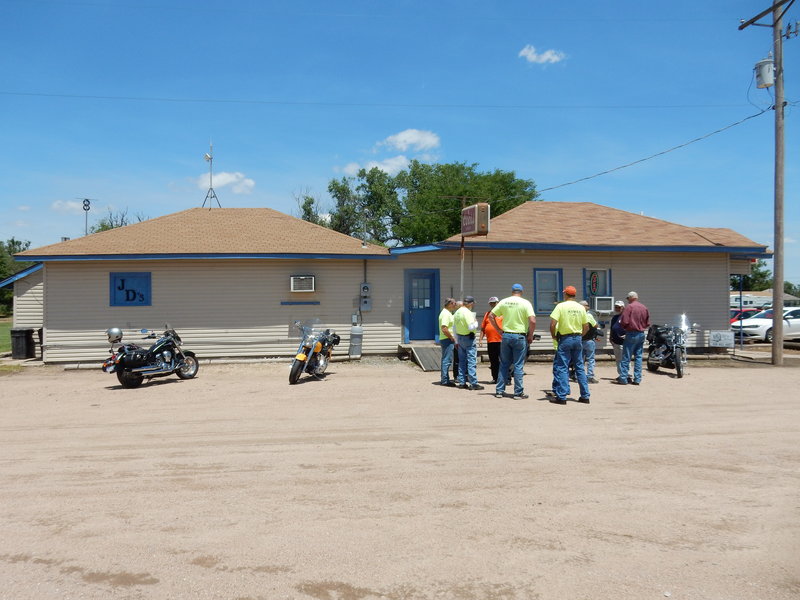 A crew of 4 at JD's Diner got our crew of 40+ fed for lunch. JD's is open Tue/Wed 11 to 2 and Thurs-Sat 11 to 9.  620-653-4007