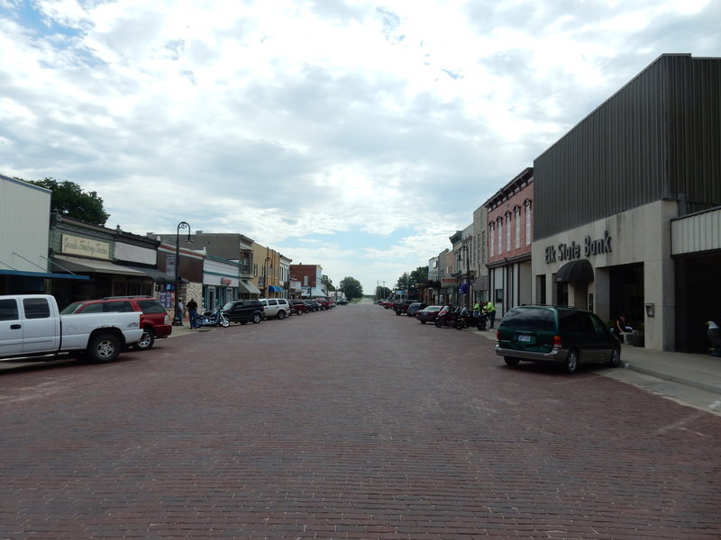 Clyde still retains its period brick main street