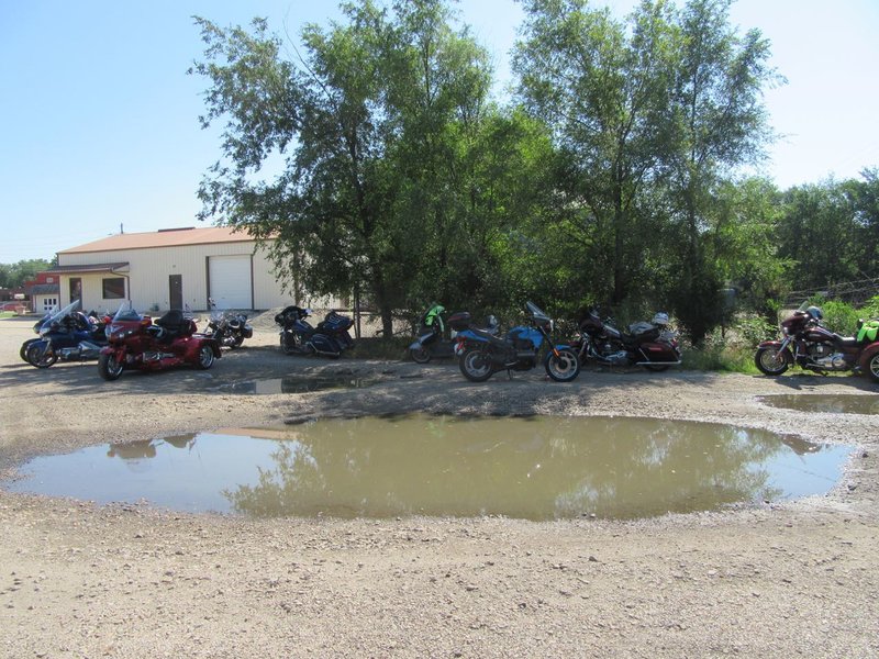 WE EVEN HAD BIKES PARKED AROUND SADDLEROCK LAKE.