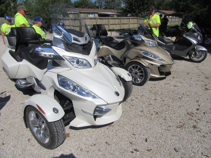 Marilynn's parking lot was looking a little like a Can-Am dealer's lot today.