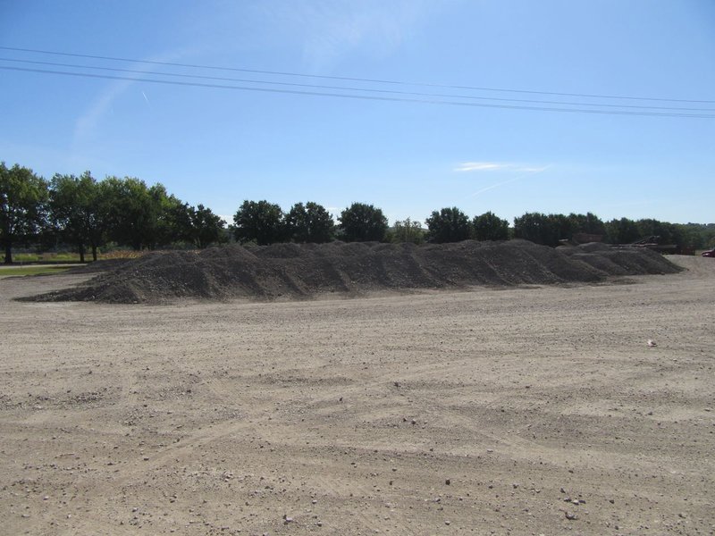 Extra gravel for the parking lot just in case it rains.