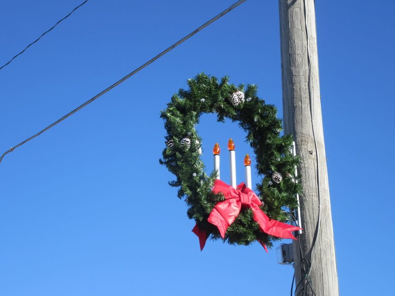 It's Christmas time in the city.  Broadway was all duded up!