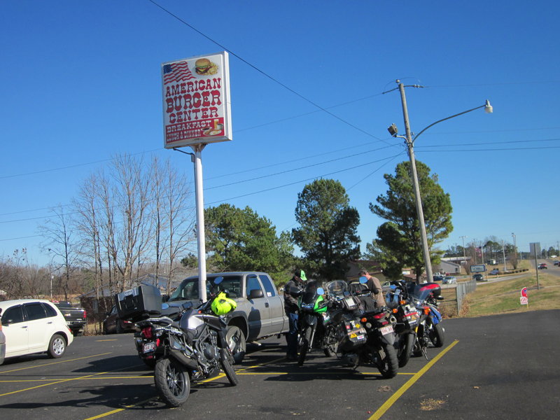 The KLR guys went for dirt on the way home