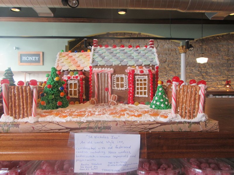 THERE WERE SOME REALLY IMPRESSIVE GINGERBREAD HOUSES!