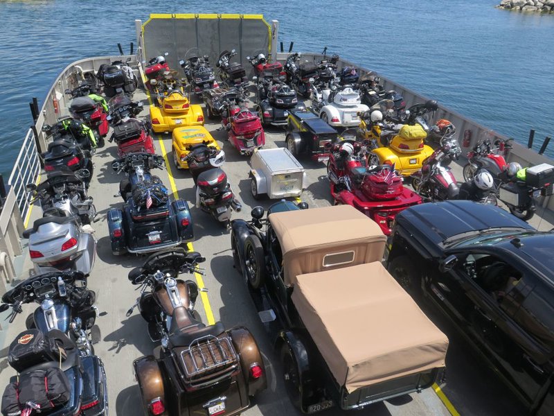 All loaded on the Ferry for Washington Island