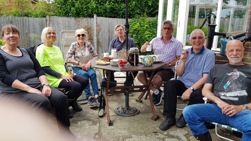 L to R Wendy, Cathy (me), Linda, Jeff, Paul, Alan &amp; Jon