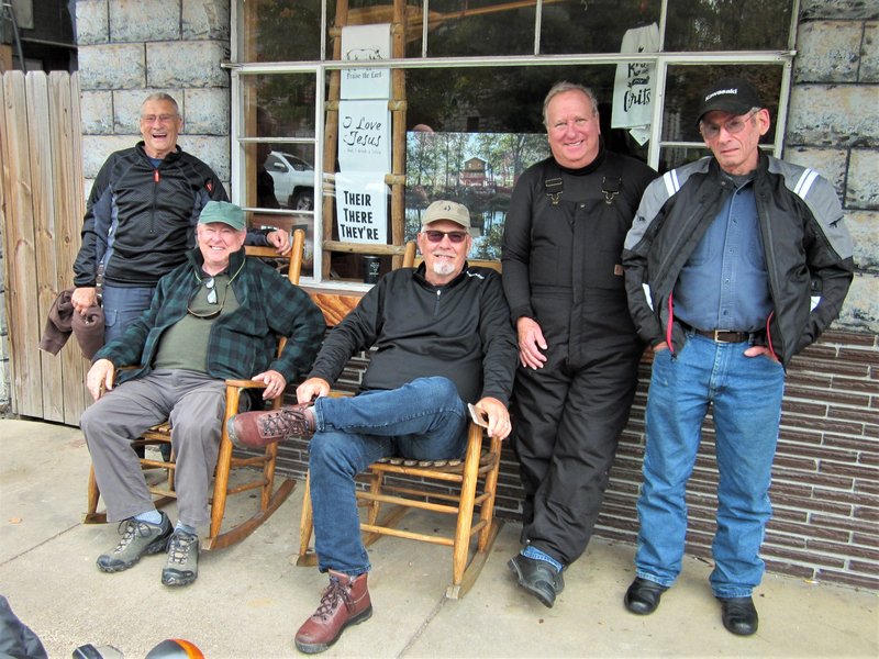 We made friends with a couple locals seated on the bench