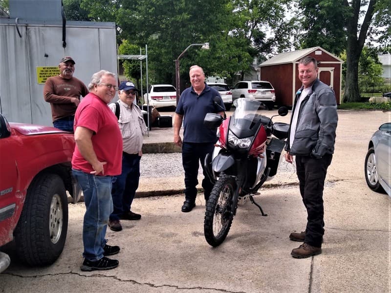 Jim with his KLR