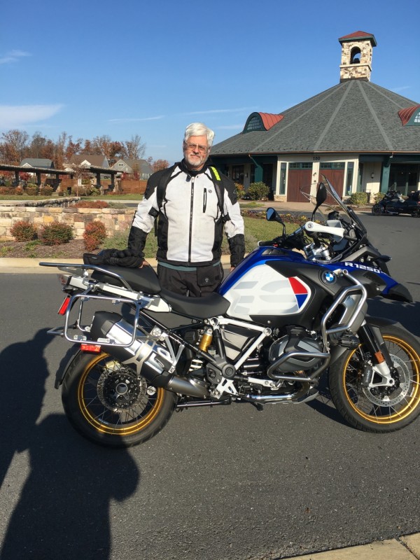 Dave with his BMW GS