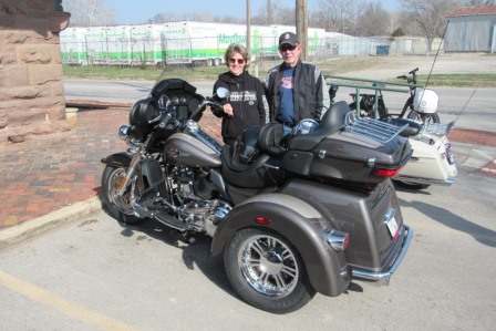 Chuck and Sara's new Tri-Glide.