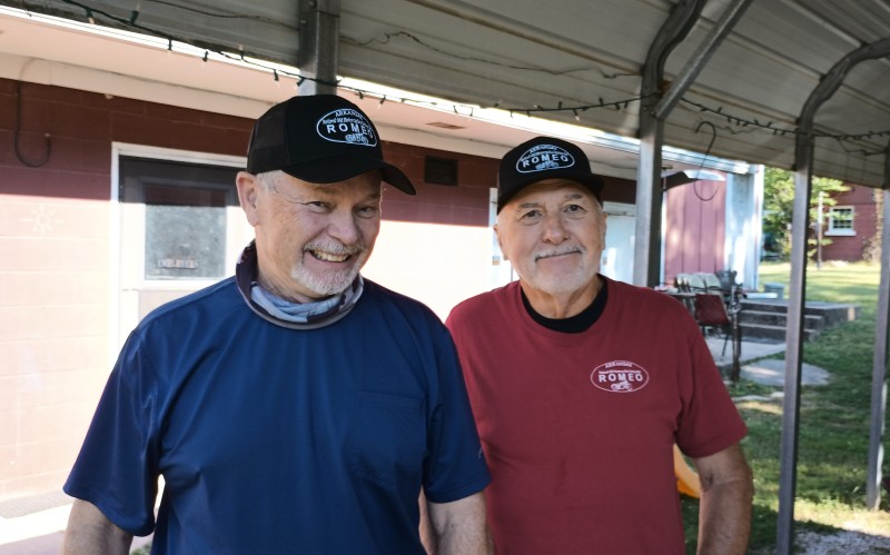 Glen and I with new ROMEO hats