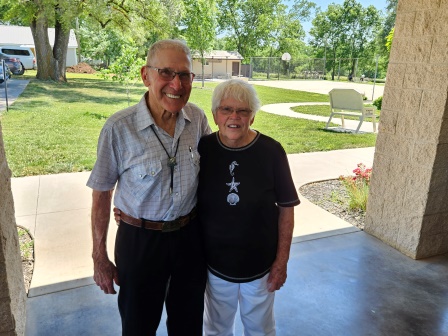 Leland and Slina P.  Happy 90th birthday Leland!