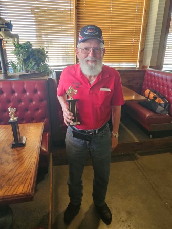 Award for farthest distance rode Joe from Lamar, MO-91 miles as the crow flies, Joe added some miles because he came the scenic way.