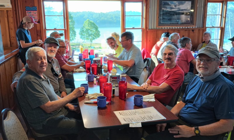 All the hooligans at their own table