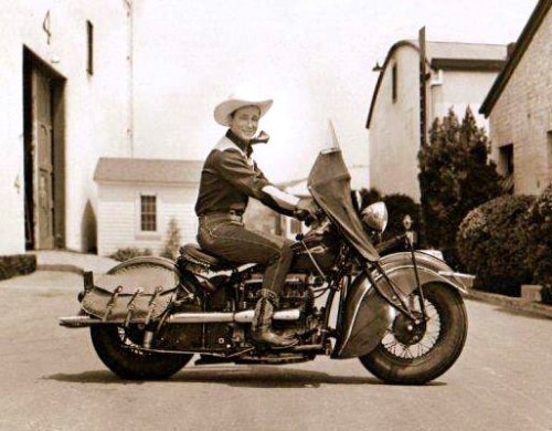 Roy Rogers on his Indian 4