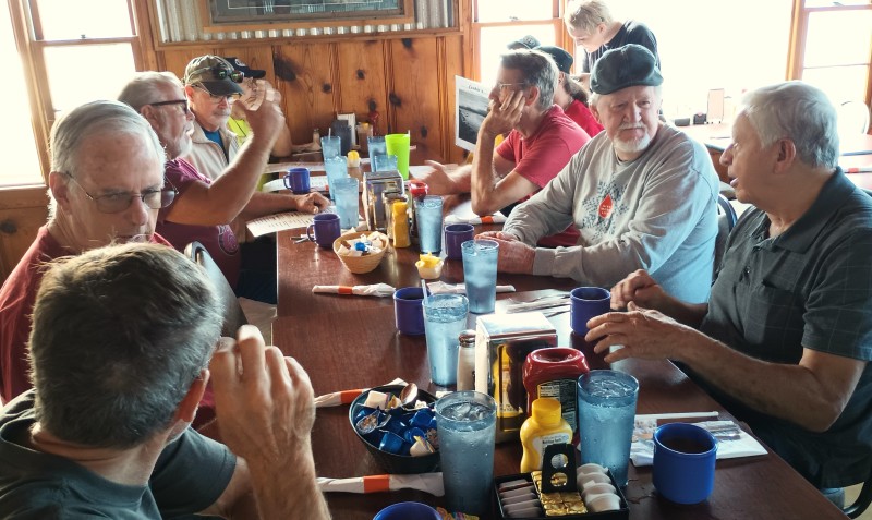 We filled up the reserved table