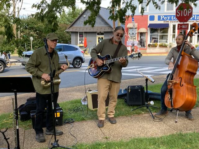 Great band that we enjoyed from across the street