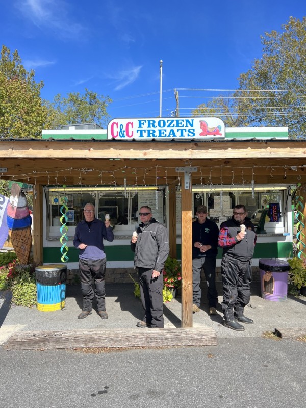 Every good ride ends with ICE CREAM