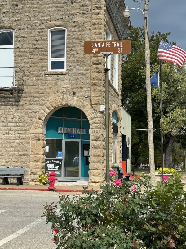 A nice shot of Main Street America on the Santa Fe Trail.