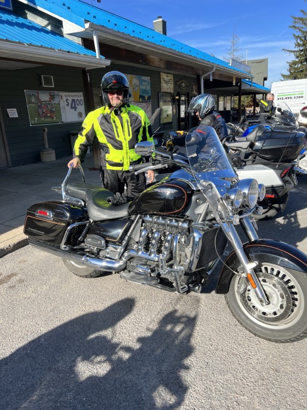 Jon and his Triumph Rocket III