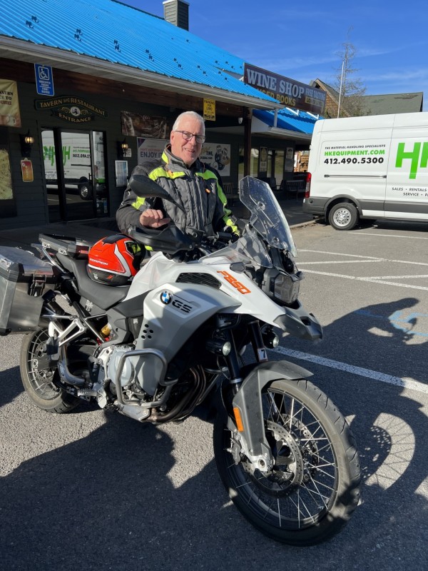 Brian and his BMW GS 850