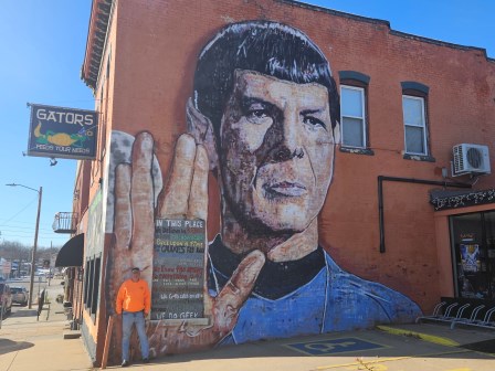 That's right, we found a 2 story Dr. Spock mural in Leavenworth!