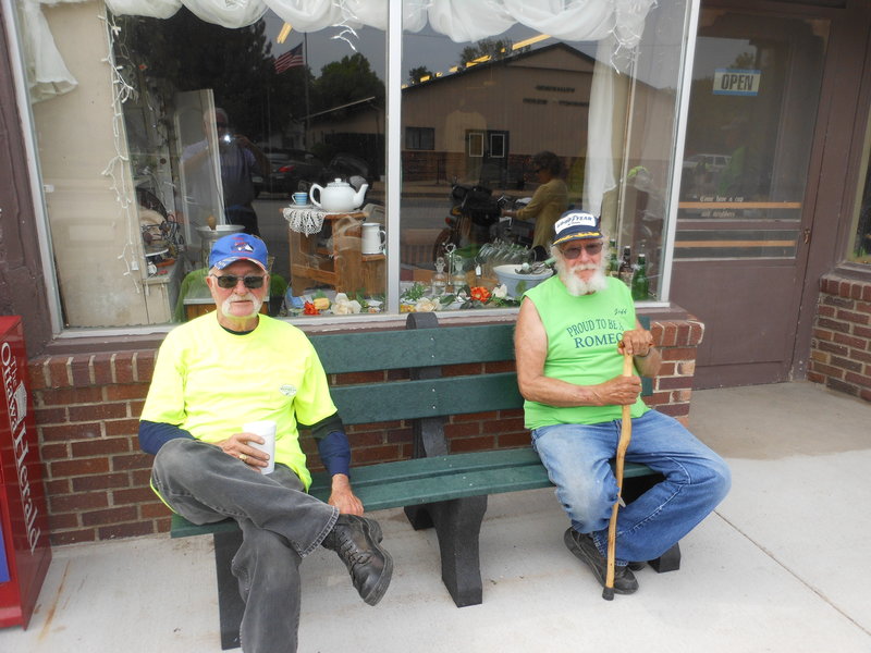 The sign on the door said Antiques.  Must pertain to people outside too.