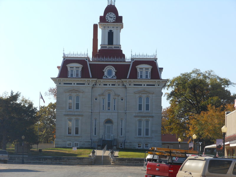 This is the Chase County Courthouse, and it presides nicely over the main street.  This is a stunning building in excellent condition.