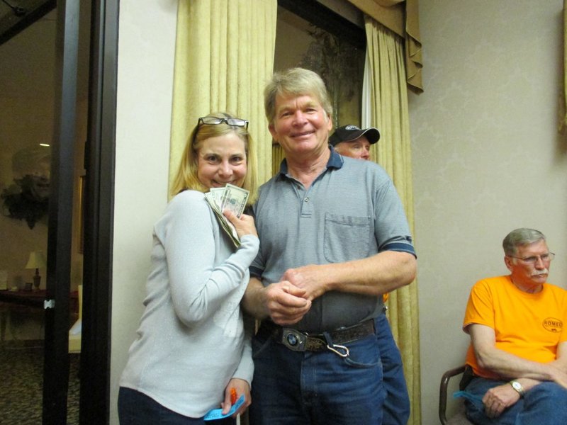 Dale and Emily Hartman ....$125.  The Hartman's were guests of Terry, Mid-Missouri Chapter Coordinator.