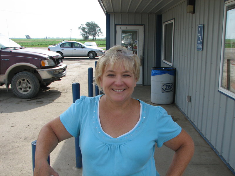 Here's Sue, the owner.  She gave Corwin and I a free breakfast!!!