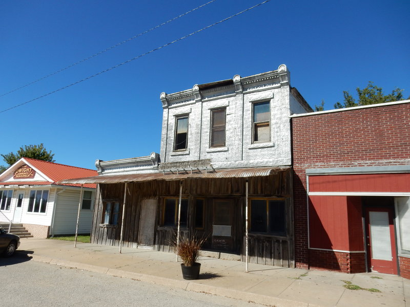 A few buildings remain from the 1800's.