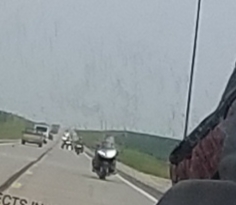 this was from our mirror for the ones behind us.