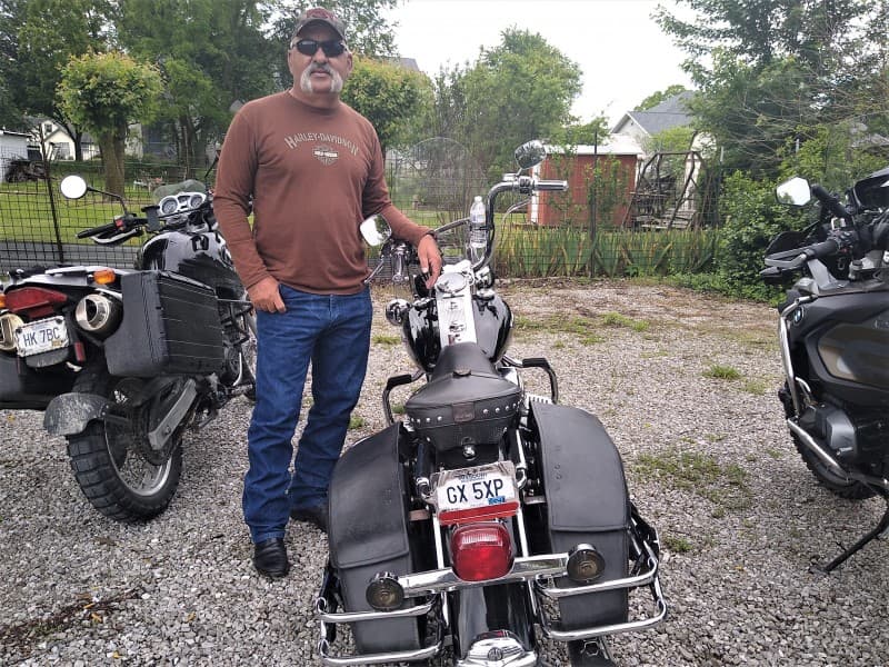 Carlos and his Harley