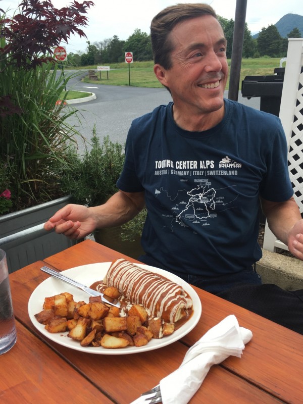 Jeff's favorite the BREAKFAST BURRITO