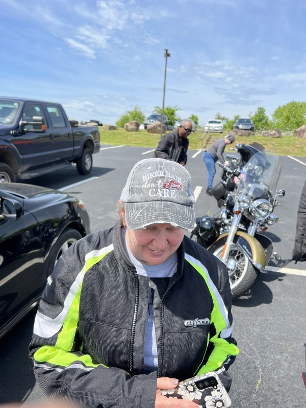 BIKER HAIR   DON'T CARE!!