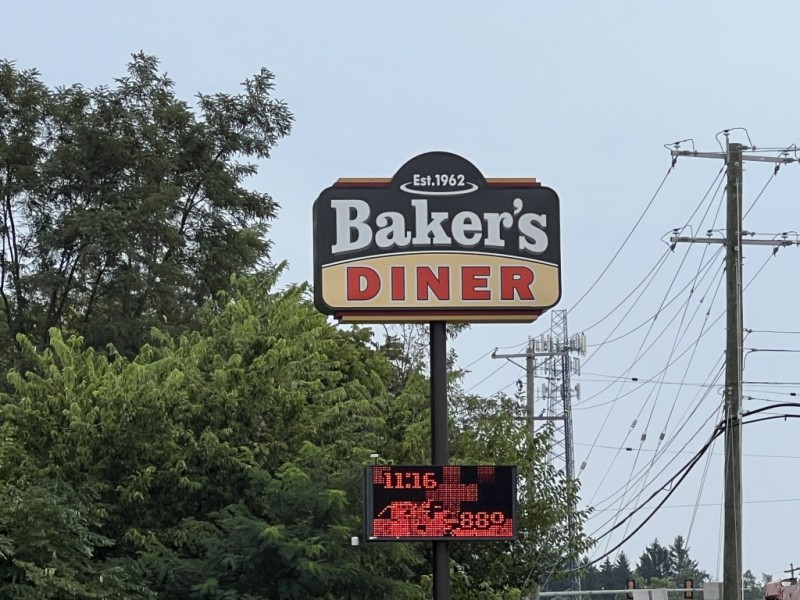 Bakers Diner, Dillsburg, PA  lunch on the way to Jim Thorpe